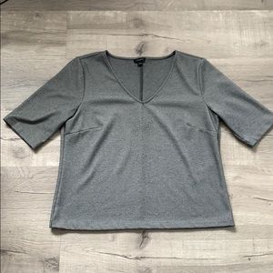 Ann Taylor Black and White Blouse